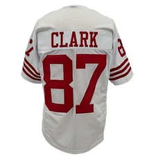 Dwight Clark Jersey White San Francisco  | M-5XL Custom Sewn Stitch