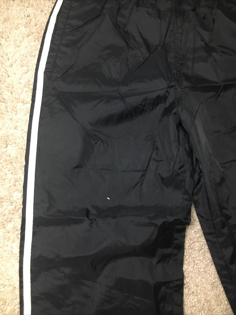 Vintage Adidas Side Stripe Lined Windbreaker Track Pants Adult