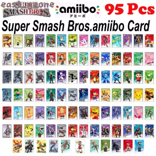 95pcs Super Smash Bros. Linkage NFC Characters Game Cards Sora For Switch Wii-U