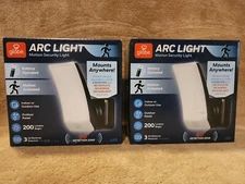 Lot of 2: Globe ARC LIGHT, motion sensor light, battery operated.