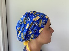 Pitt Panthers Surgical Scrub Cap,Pittsburgh Panthers Scrub, Tie iback Adjustable