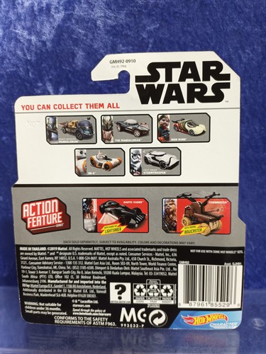 Hot Wheels Star Wars Rey 1/64 Scale Die-Cast Character Cars MOC - Picture 3 of 3