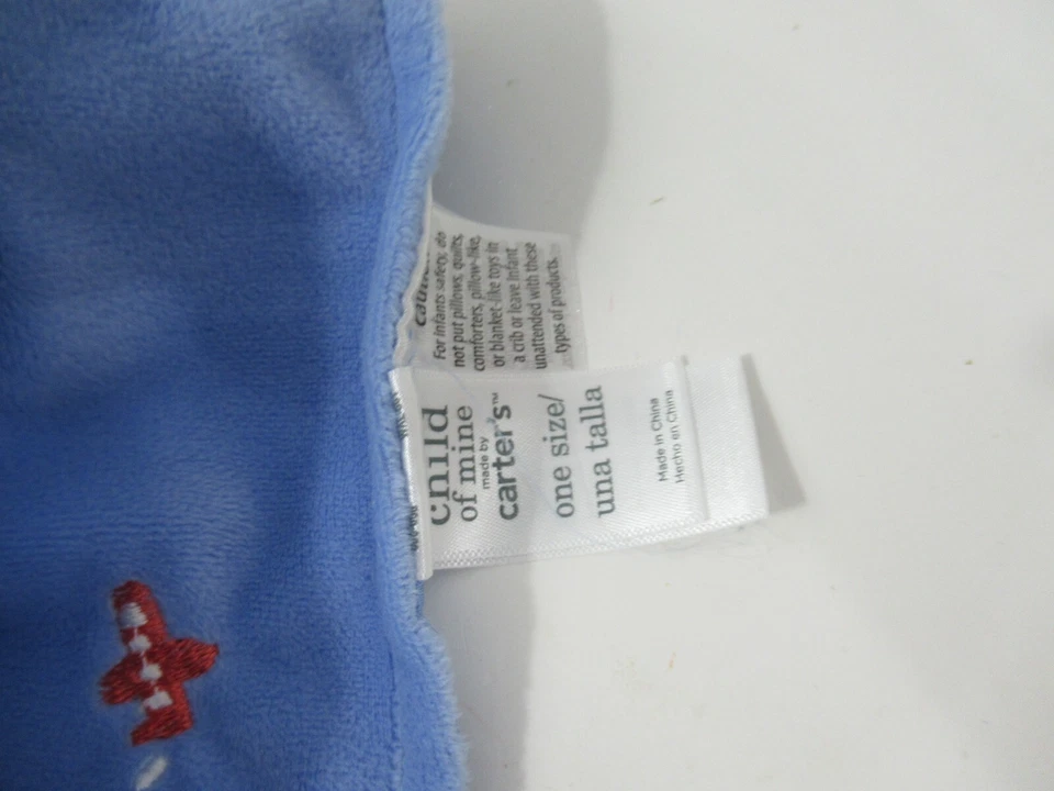 Manta de seguridad Carters Child Of Mine mono tostado sonajero azul Capitán Adorable Foto 2 de 4