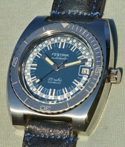 Festina Rare Vintage Watch In Steel Sub Diver's 200 M Rotating Bezel - Picture 7 of 20