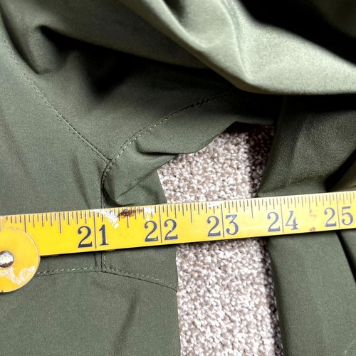 New Balance Woven Jacket Mens Large Olive Green Lined Pockets Mock Neck Full Zip - Picture 5 of 9