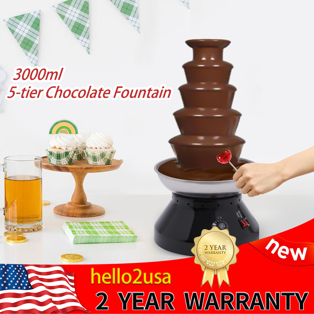 3000ml 5tier Chocolate Fountain Melt Chocolate Fountain Machine For