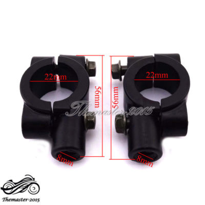 8mm Mirror Mount Clamp Holder Brackets For ATV Qaud Pit Dirt Bike Motorcycle