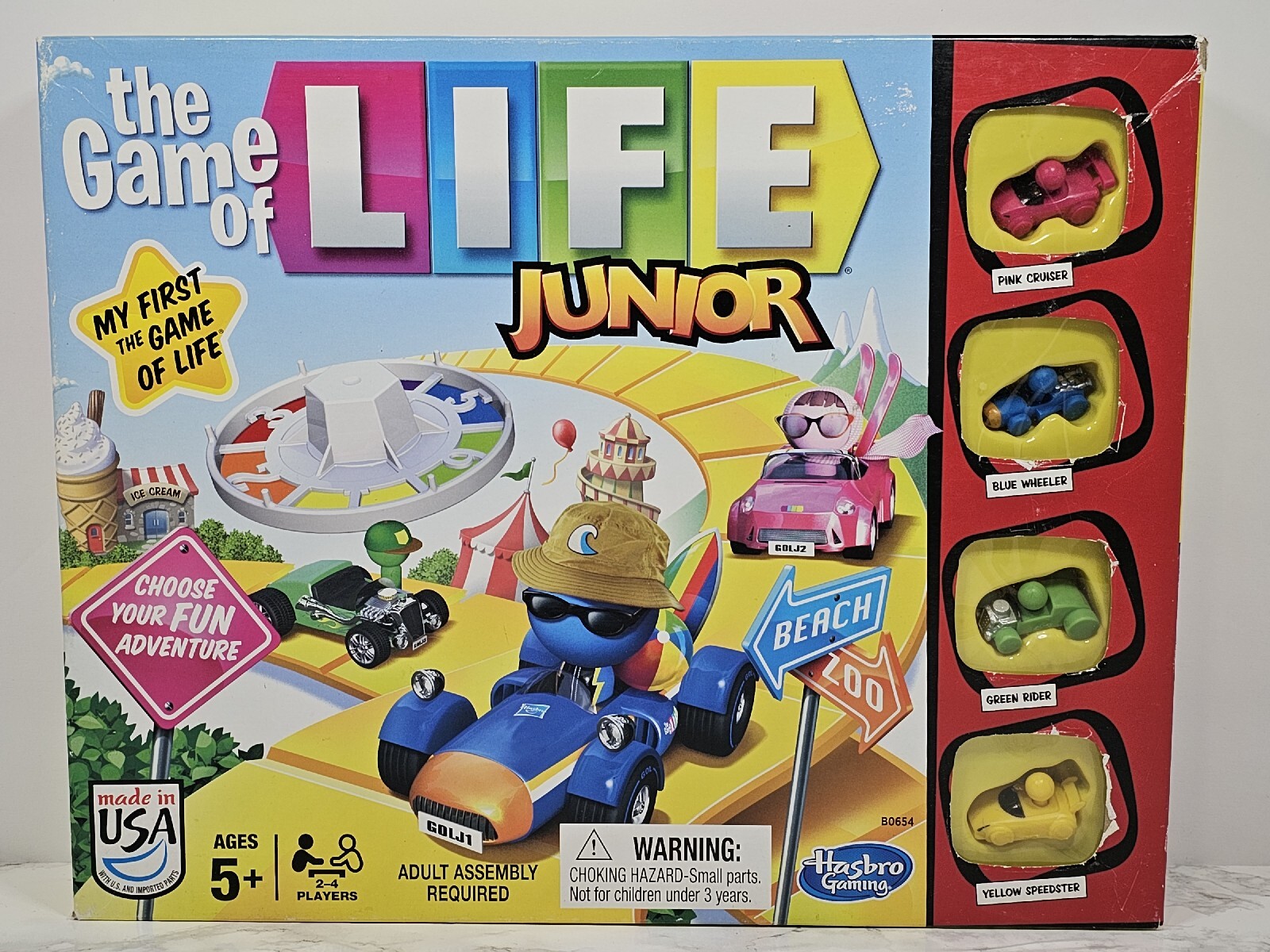  Hasbro Gaming The Game of Life Junior Board Game for Kids Ages  5 and Up,Game for 2-4 Players : Toys & Games