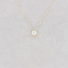 Wert 1170 € Solitär Brillant Anhänger mit Kette (0,21 carat) 18K Gelbgold