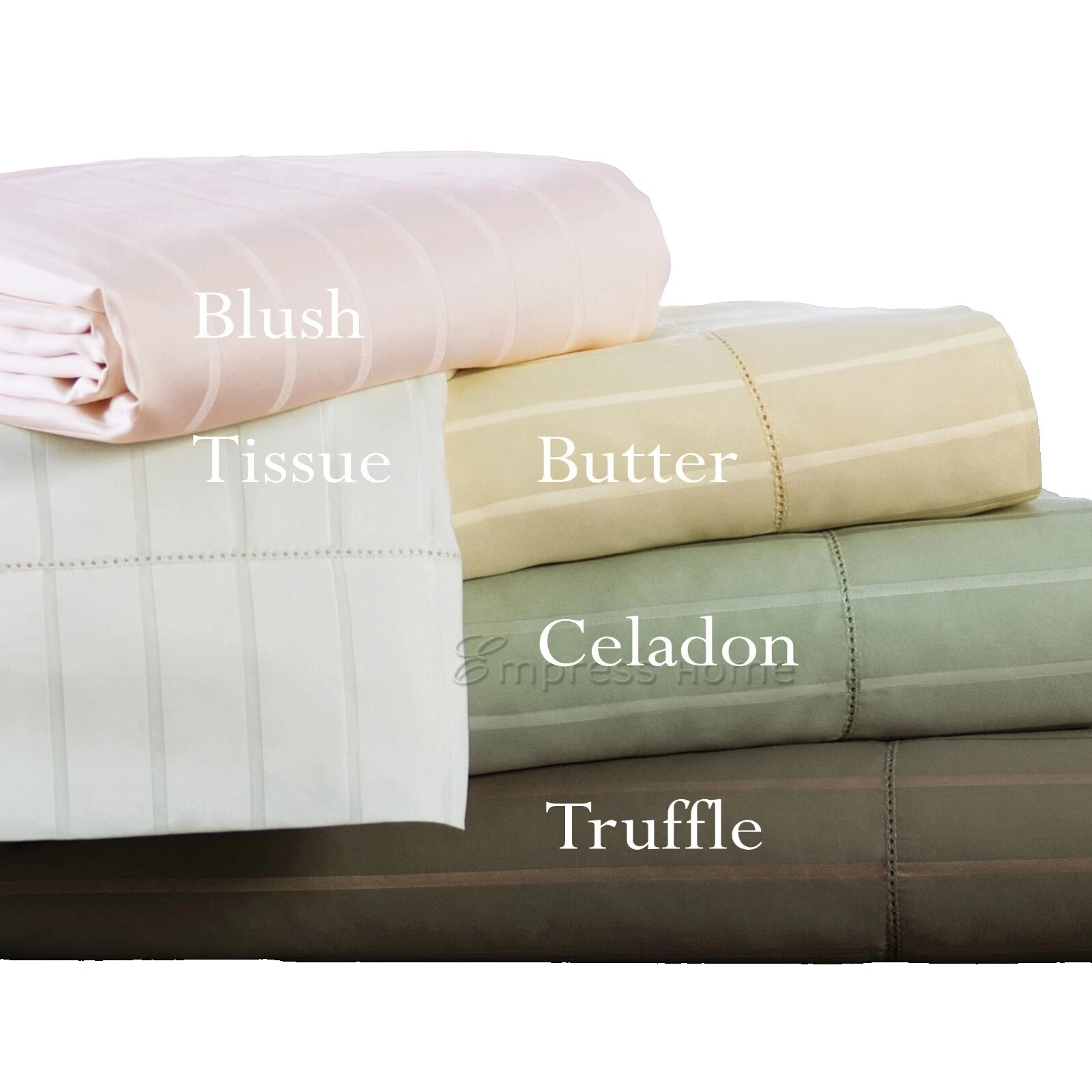 Mezcla de Seda Rayas Ropa de cama