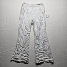 THE LIMITED Solid White Flair Bottoms Pants Mid Rise Adult Women's Size 10