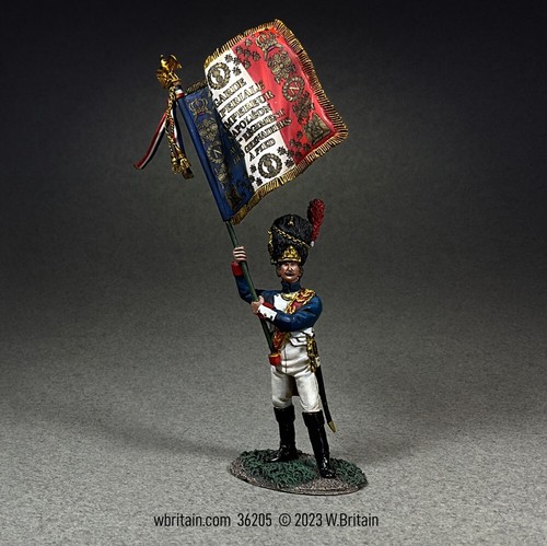 BRITAINS SOLDATEN 36205 - Französische Kaiserliche Garde mit Adler, 1815, Diecast Metal