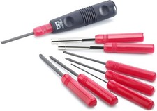 Tamiya Craft Tool Screwdriver Flat Metal convenient Set of 8 74023 JAPAN