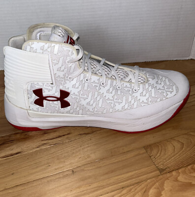 Under Armour SC 3ZERO Maryland Terrapins White Shoes 1303013-105 Size 15 EUC BIG