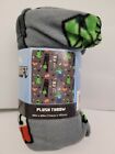 Minecraft Kid Soft Warm 45"X60" Plush Fleece Throw Blanket 100% Original