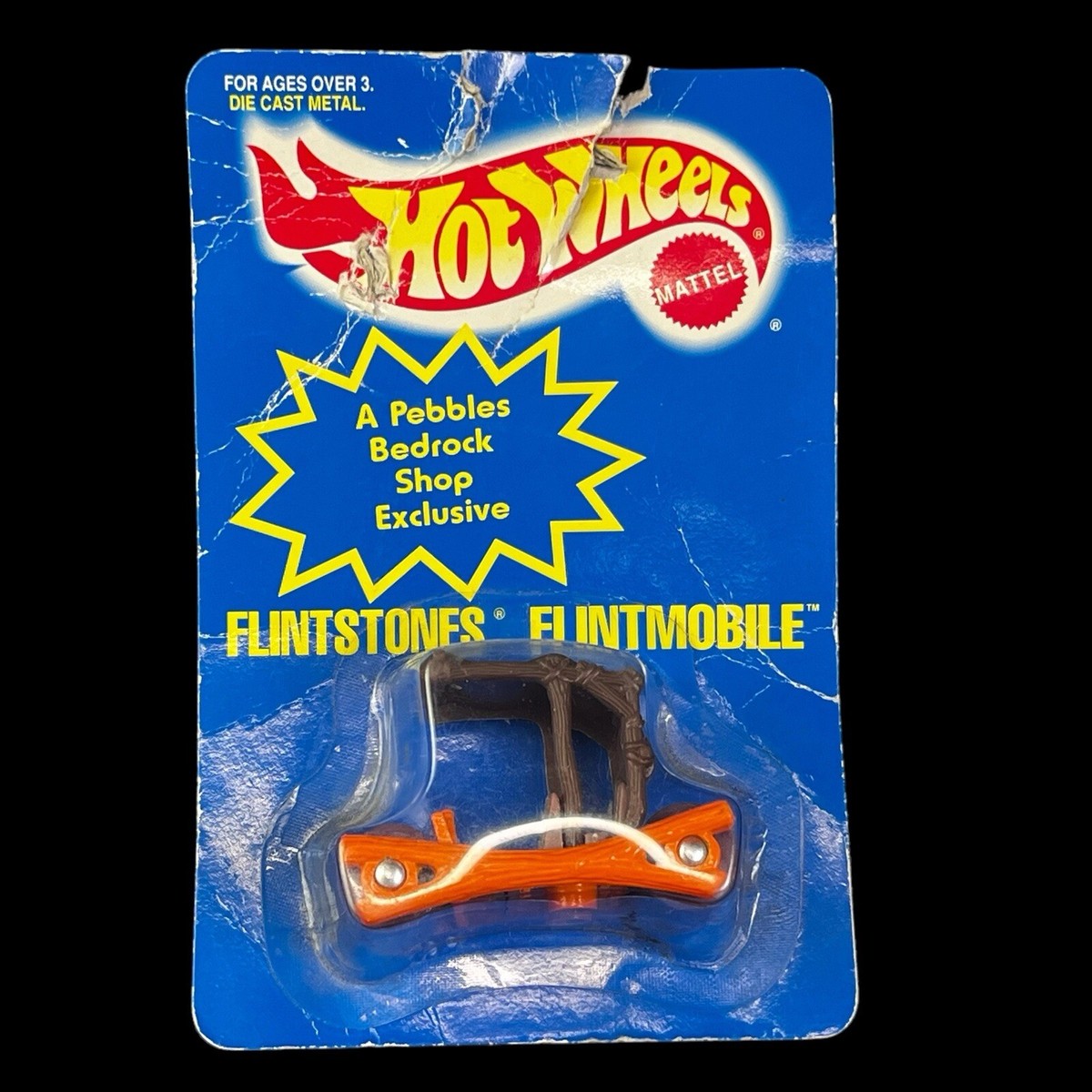 フリンストーンズ HOT WHEELS 1994 Color Changing FLINTSTONES FLINTMOBILE NEW ON CARD