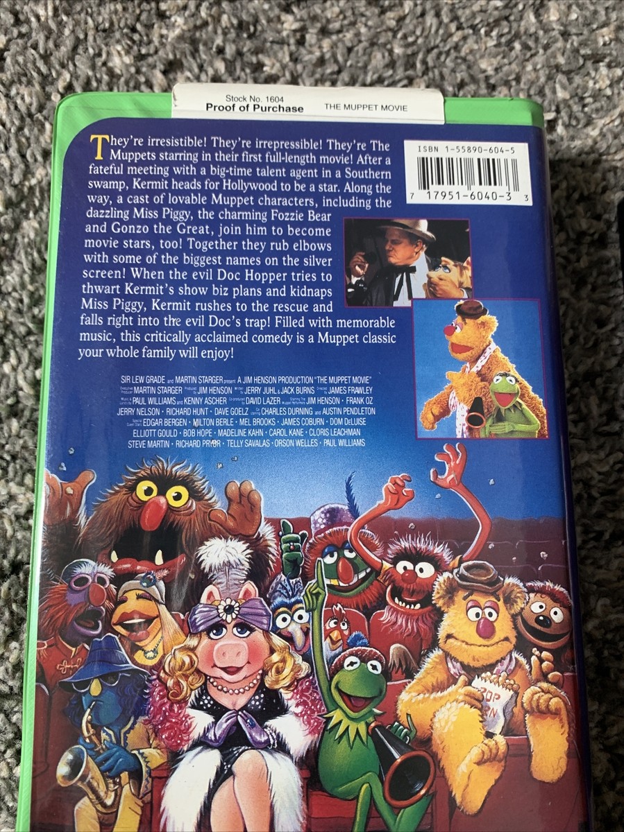 Jim Henson video “The Muppet movie” VHS tape excellent
