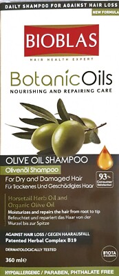 Bioblas Olivenöl Shampoo 360ml, Für Trockenes & Geschädigtes Haar