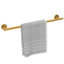Brushed Gold Towel Bar, 24 Inch Towel Rack for Bathroom Wall-Mounted, SUS304