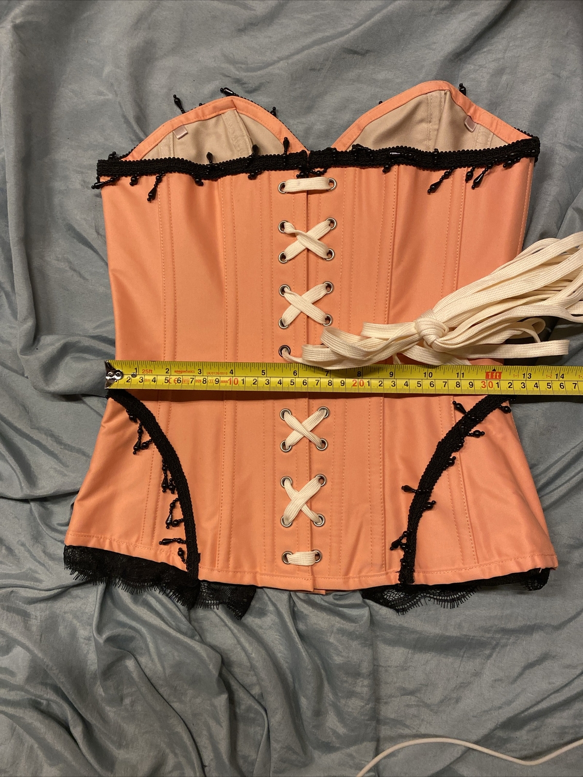 Corset Story Peach Bloom Corset Instant Shape Uk12 eBay