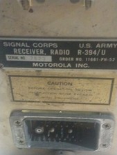 SIGNAL CORPS RADIO RECEIVER WWII R- R-394/u