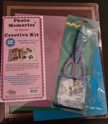 FREE Creative Kit Scrapbook by Pioneer Photo Memories Jumbo 11 ¾ x 14 NIP RARE