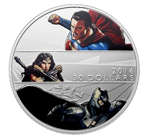2016 Canada $30 Fine Silver Coin Batman v Superman: Down of Justice Wonder Woman