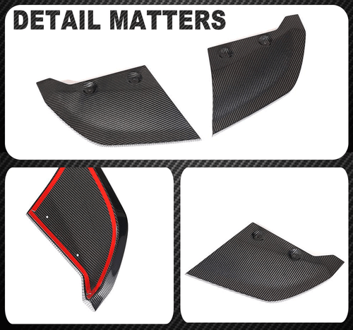 Parachoques trasero de carbono Canards Splitter alerón labio para Audi R8 4S 2016-2018 - Imagen 11 de 11