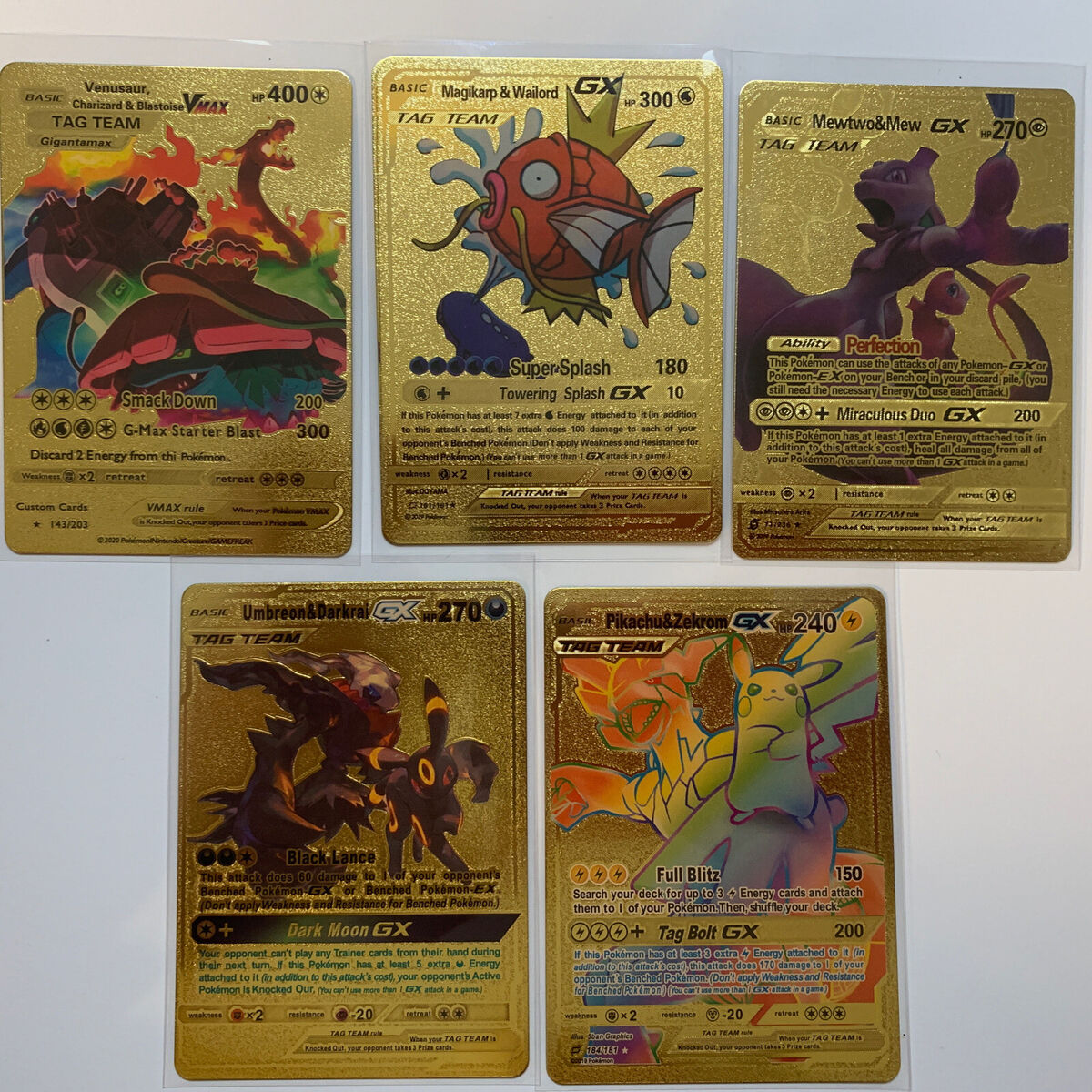 VMax Tag Team Gold Foiled Pokemon Card GX | eBay VMax Tag Team Gold Foiled Pokemon Card GX | eBay