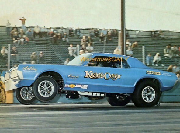Dee Keaton "Keaton's Cougar" 1967 Mercury Cougar NITRO Funny Car PHOTO! #(1)