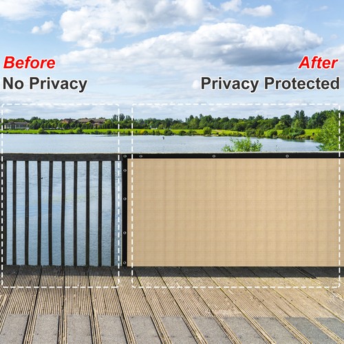3' 4' 5' 6' Privacy Fence Screen Windscreen Shade Cover Fabric Mesh Garden Net - 第 7/42 張圖片
