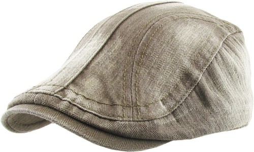 Solid Washed Gatsby Cap Mens Denim Hat Golf Driving Summer Cabbie Newsboy - Picture 23 of 29