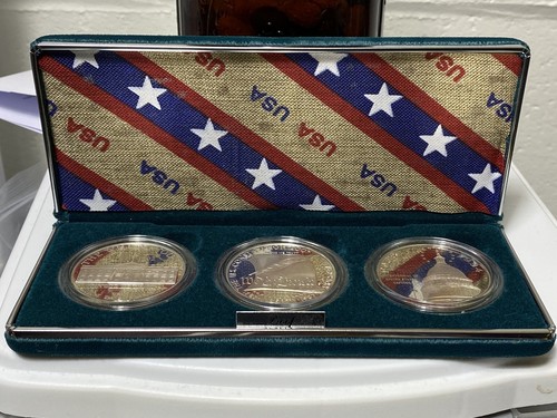 ¡JUEGO DE REGALO DE DÓLAR DE PLATA A PRUEBA CONMEMORATIVA DE ESTADOS UNIDOS! L 👀K!¡! - Imagen 2 de 3