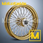18X3.5 GOLD FAT SPOKE WHEEL 40 STAINLESS FOR HARLEY TOURING FRONT