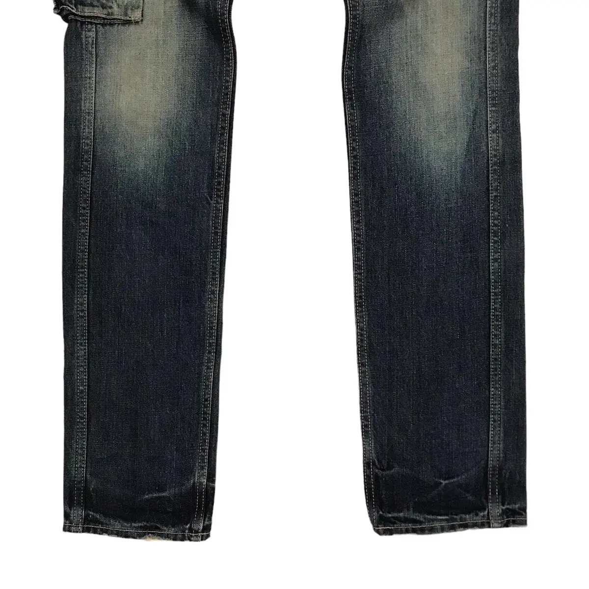 Johnbull Japan Vintage Utility Cargo Blue Low Rise Denim Johnbull Japan Vintage Utility Cargo Blue Low Rise Denim