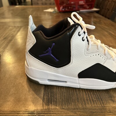 Jordan Court side 23 USA Men Size 11 Black/white Shoes Purple logo