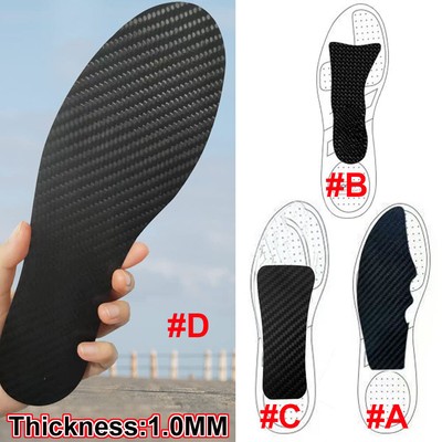 1 Pair Morton's Orthotic Rigid Carbon Fiber Insole Insert for Toe Turf Toe,0.8MM