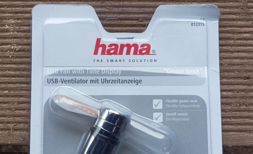 Hama wentylator USB ze wskaźnikiem czasu nowy oryginalne opakowanie na lato akcesoria do laptopa wiatr - Zdjęcie 7 z 7