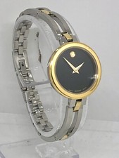 MOVADO Museum Esperanza Two Tone Sapphire Crystal Women's 25mm Watch 0607472