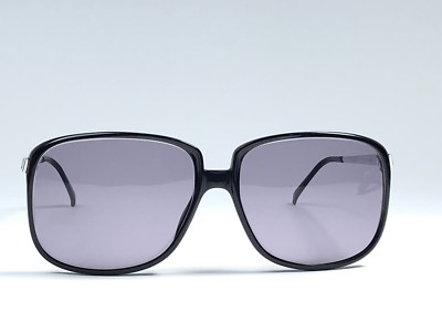 VINTAGE CHRISTIAN DIOR MONSIEUR 2058 BLACK OVERSIZED SUNGLASSES