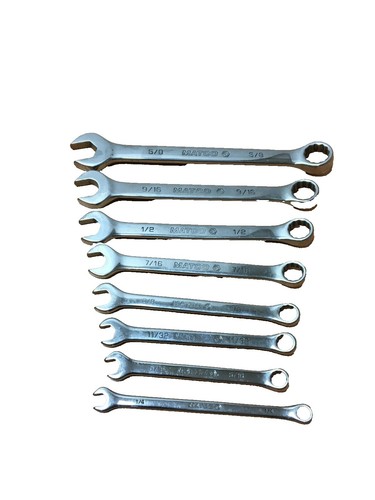 KTI Combination Wrench Set - 5/16 Inch Professional Tool Set