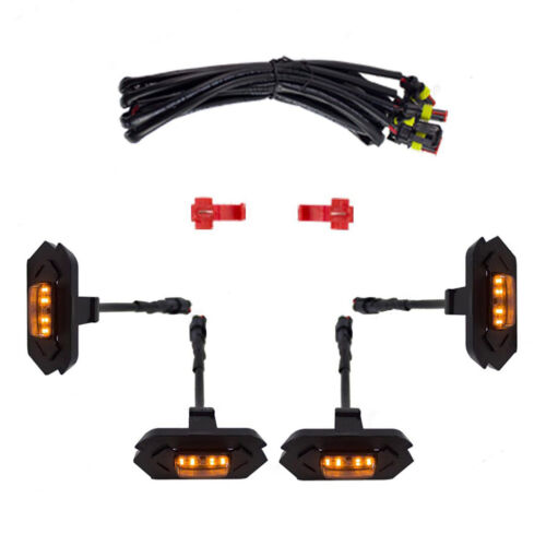 4PCS Grille Grill LED Light Marker DRL Fog Light For Ford RANGER T9 2023-2024 - Picture 4 of 12
