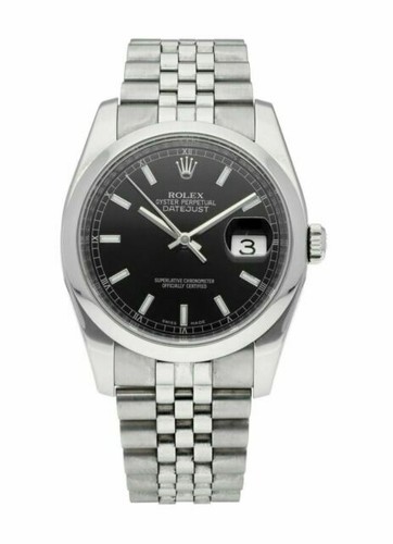 Rolex Datejust Men's Black Stick 