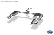Edelstahl Duplex Sportauspuff Seat Leon ST Cupra 300 5F für Rieger Heck