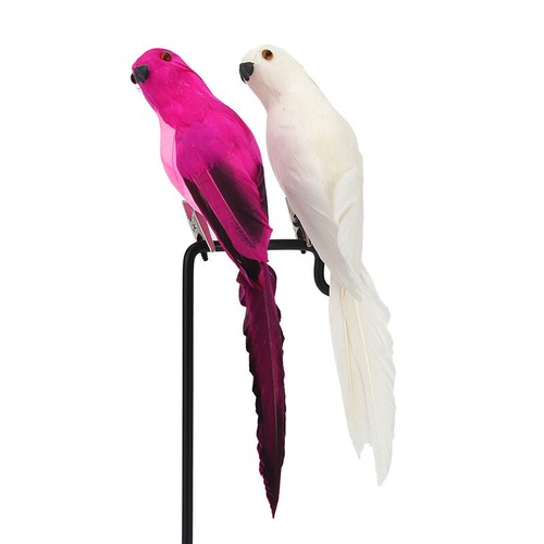Simulación Loro Creativo Césped Estatuilla Adorno Decoración Animal Pájaro - Imagen 7 de 14