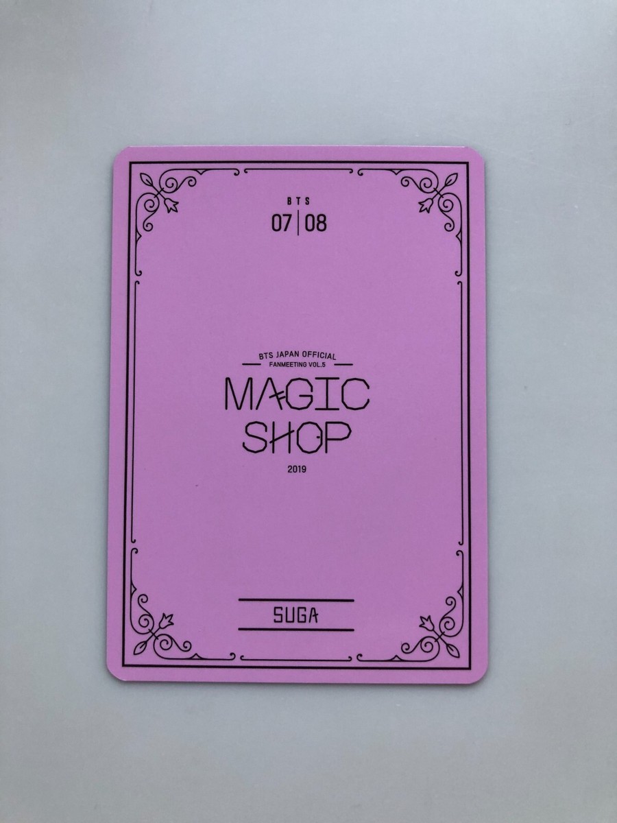 BTS】Suga 5th Muster Magic Shop Official Mini Photo Card