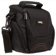 Amazon Basics Holster Camera Case for DSLR Cameras  Black 