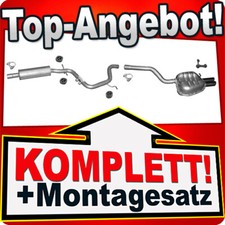 Auspuff für SKODA OCTAVIA II 1.9 TDi 105PS +Chrom Auspuffanlage