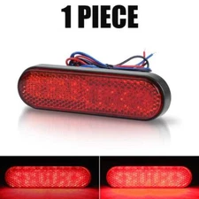 Motorcycle Red Reflector LED Running DRL Rear Brake Stop Tail Light For UTV ATV