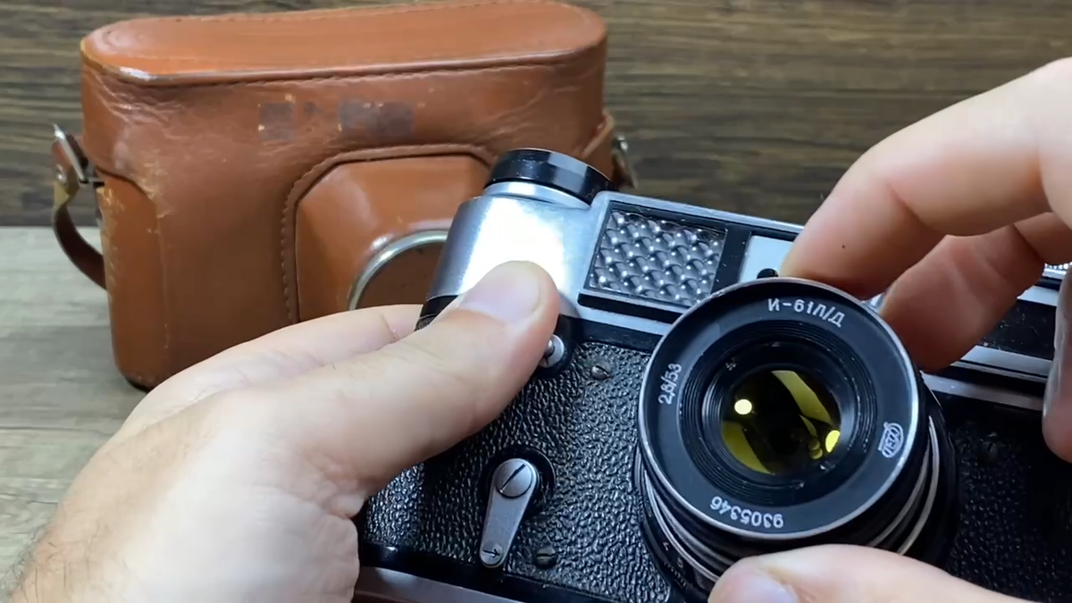 Camera FED-5 USSR. 1980 35mm Rangefinder Camera FED I-61 L/D #7368